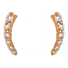 Золоті сережки з фіанітом (цирконієм куб.) (01-200845086)