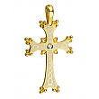 Золотой  крестик с бриллиантами  и  емаль 01-200851686 фотография 1