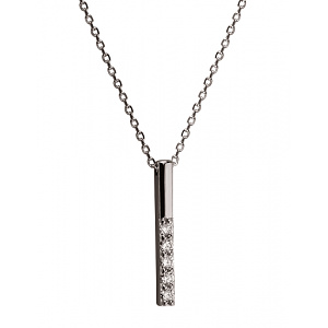 Золоте кольє з діамантами (01-200858086) фотографія