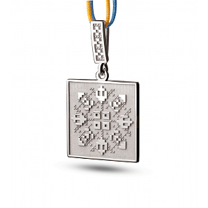 Золотий кулон «Родина» (2б_п-245) фотографія