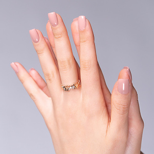 Золотое кольцо с бриллиантами (1б_к-314) фотография