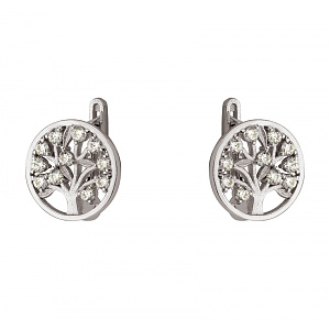 Золоті сережки з фіанітами (2б_с-282) фотографія