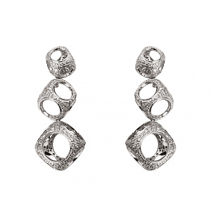 Золотые серьги с бриллиантами (01-18375387) фотография