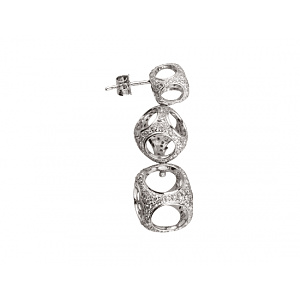 Золотые серьги с бриллиантами (01-18375387) фотография