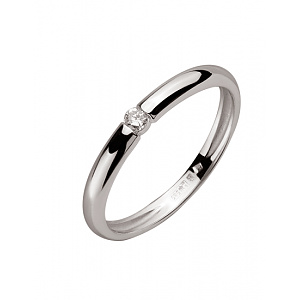 Золота каблучка з діамантом (01-200376087) фотографія