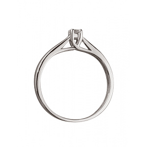 Золота каблучка з діамантом (01-200489287) фотографія