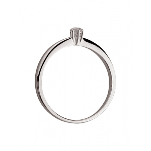 Золота каблучка з діамантом (01-200526587) фотографія