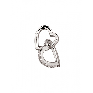 Золотий кулон з цирконієм куб. (01-200535187) фотографія