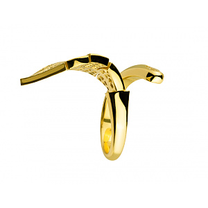 Золота каблучка з діамантами (01-200563487) фотографія