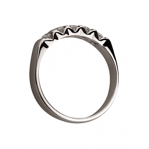 Золота каблучка з діамантами (01-200569587) фотографія