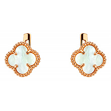 Золоті сережки з перламутром (01-200602987)