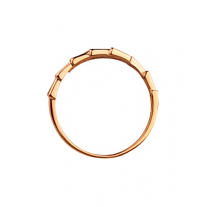 Золота каблучка з фіанітом (цирконієм куб.) (01-200627387) фотографія