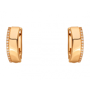 Золотые серьги с фианитом (цирконием куб.) (01-200761587) фотография