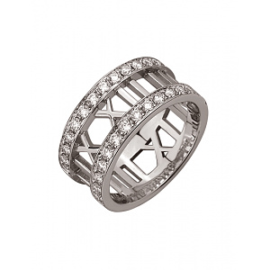 Золотое  кольцо с бриллиантами (01-200785587) фотография