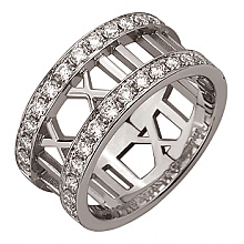 Золотое  кольцо с бриллиантами (01-200785587)