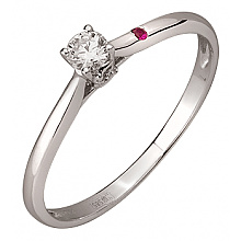 Золотое кольцо с бриллиантом (01-200788487)