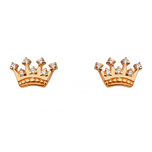 Золоті сережки з фіанітом (цирконієм куб.) (01-200807487) фотографія