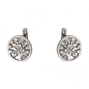 Золотые серьги с бриллиантами (2б_с-282) фотография