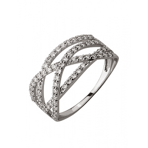 Золота каблучка з цирконієм куб. (01-18682688) фотографія