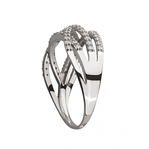 Золота каблучка з цирконієм куб. (01-18682688) фотографія