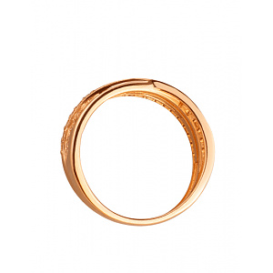 Золота каблучка з цирконієм куб. (01-200087488) фотографія