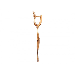 Золоті сережки з цирконієм куб. (01-200418388) фотографія