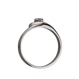 Золота каблучка з діамантом (01-200432988) фотографія