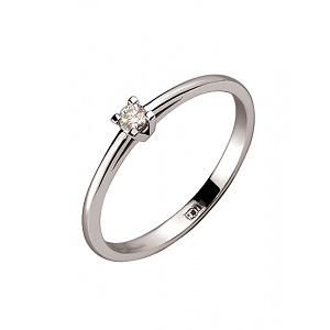 Золота каблучка з діамантом (01-200465888) фотографія