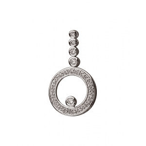 Золотой кулон с бриллиантами (01-200512288) фотография