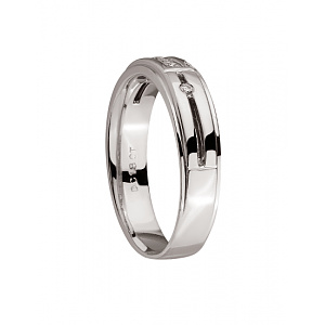 Золота каблучка з діамантами (01-200535088) фотографія