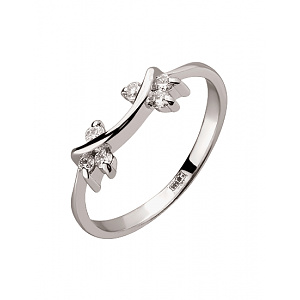 Золотое кольцо с бриллиантами (01-200547188) фотография