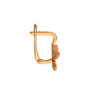 Золоті сережки з цирконієм куб. (01-200590088) фотографія