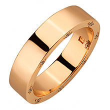 Золотое обручальное кольцо  с бриллиантами (01-200602988)