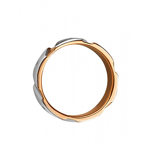 Золота обручка з діамантами (01-200616888) фотографія