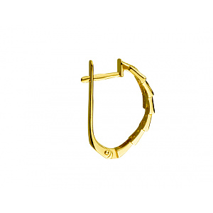 Золотые серьги с фианитом (цирконием куб.) (01-200745988) фотография