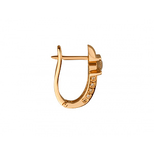 Золоті сережки з діамантами (01-200769688) фотографія