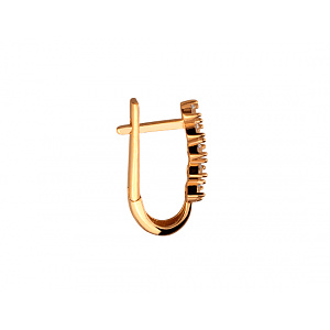 Золоті сережки з фіанітом (цирконієм куб.) (01-200807588) фотографія