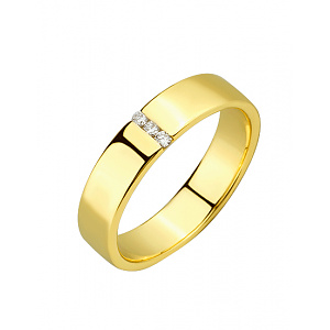 Золотое кольцо с бриллиантами (01-200841788) фотография