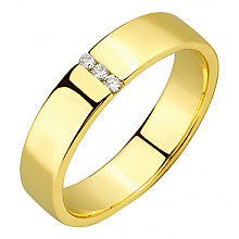 Золотое кольцо с бриллиантами (01-200841788)