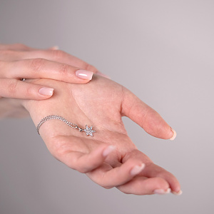 Золотой кулон с фианитами (2п-163) картинка Золотой кулон с фианитами (2п-163) фотография