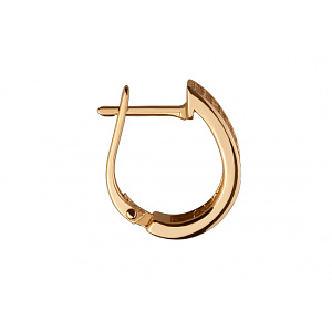 Золотые серьги с цирконием куб. (01-18385389) фотография