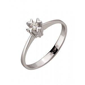 Золота каблучка з діамантом (01-200164489) картинка Золота каблучка з діамантом (01-200164489) фотографія