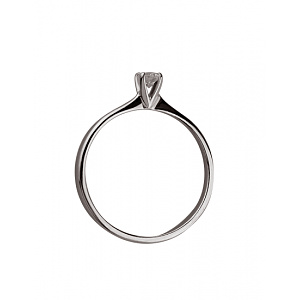 Золотое  кольцо с бриллиантом (01-200175289) фотография