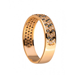 Золота каблучка з цирконієм куб. (01-200237289) фотографія