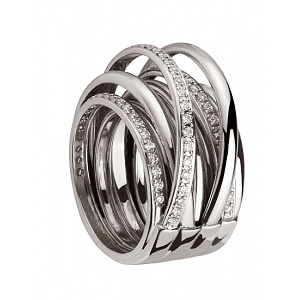 Золотое кольцо с бриллиантами (01-200428689) фотография