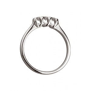 Золота каблучка з діамантами (01-200449089) фотографія