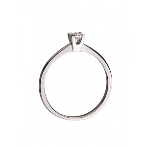 Золота каблучка з цирконієм куб. (01-200526589) фотографія