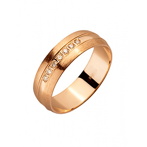 Золота обручка з діамантами (01-200563489) картинка Золота обручка з діамантами (01-200563489) фотографія
