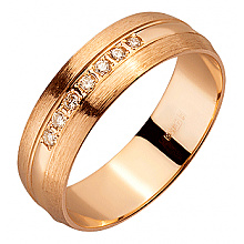Золота обручка з діамантами (01-200563489) Золота обручка з діамантами (01-200563489)