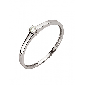 Золота каблучка з діамантом (01-200633389) фотографія